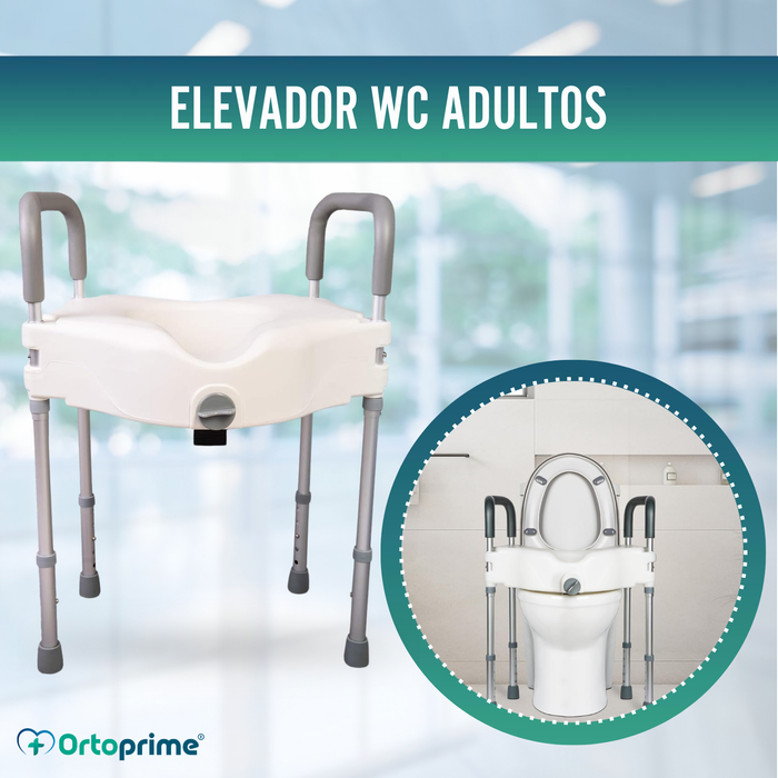 Elevador WC 12cm con patas | Universal