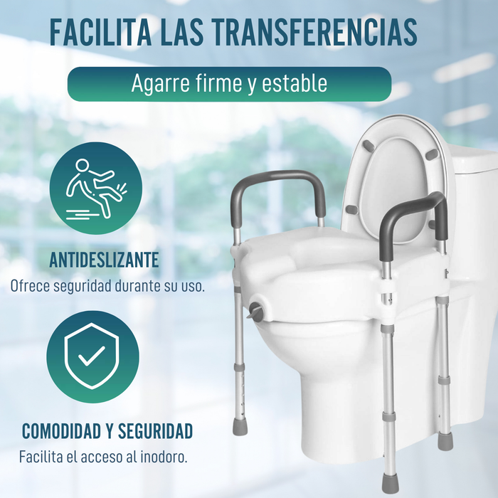 Elevador WC 12cm con patas | Universal