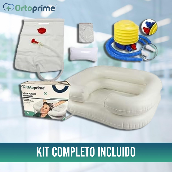 Lavacabezas Hinchable Portátil Pack Completo