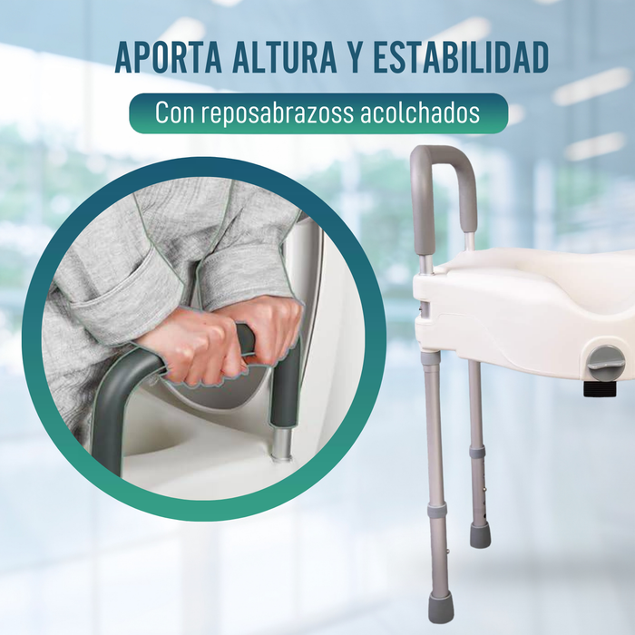 Elevador WC 12cm con patas | Universal