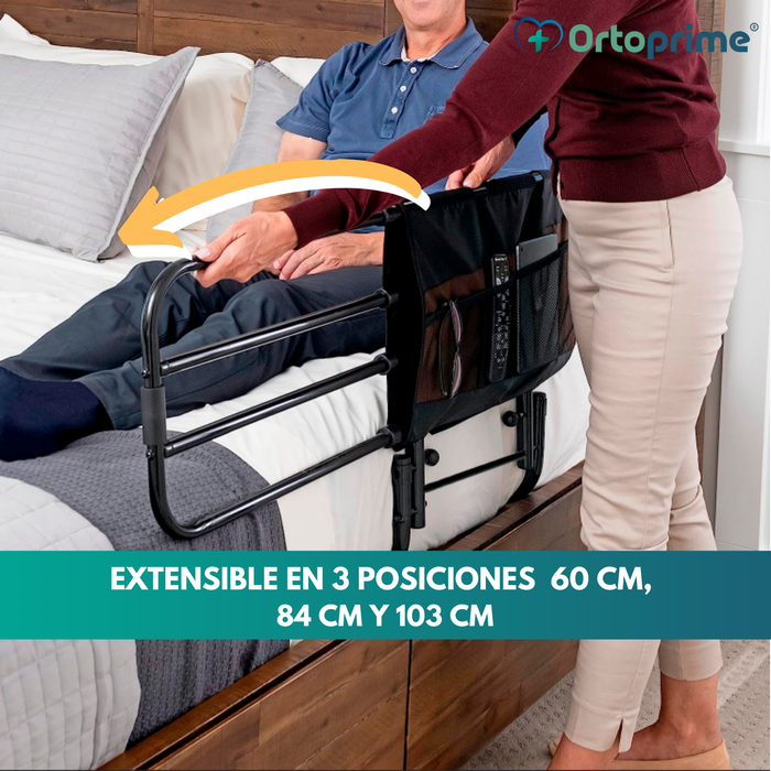 Barandilla para la Cama de Adulto con Bolsillos y Ajustable