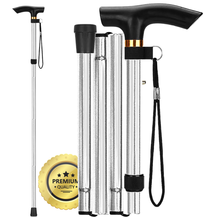 Bastón Ortopédico para Caminar Extensible | Plateado