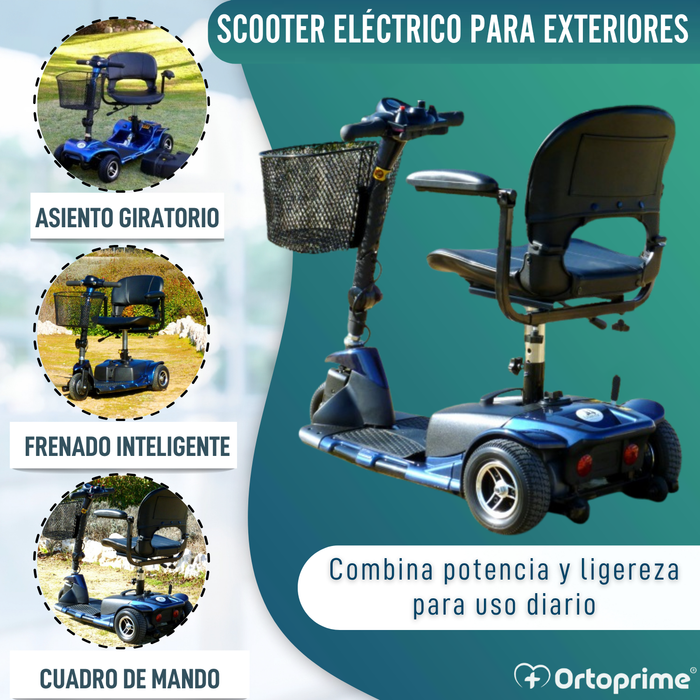 Scooter Eléctrico con Sistema Stand Up | 3 Ruedas