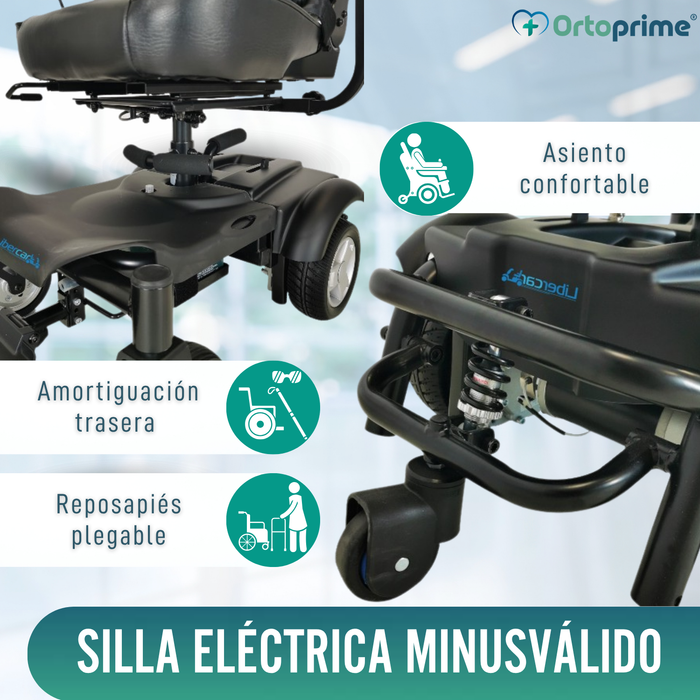 Silla de Ruedas Eléctrica Desmontable con Joystick Digital