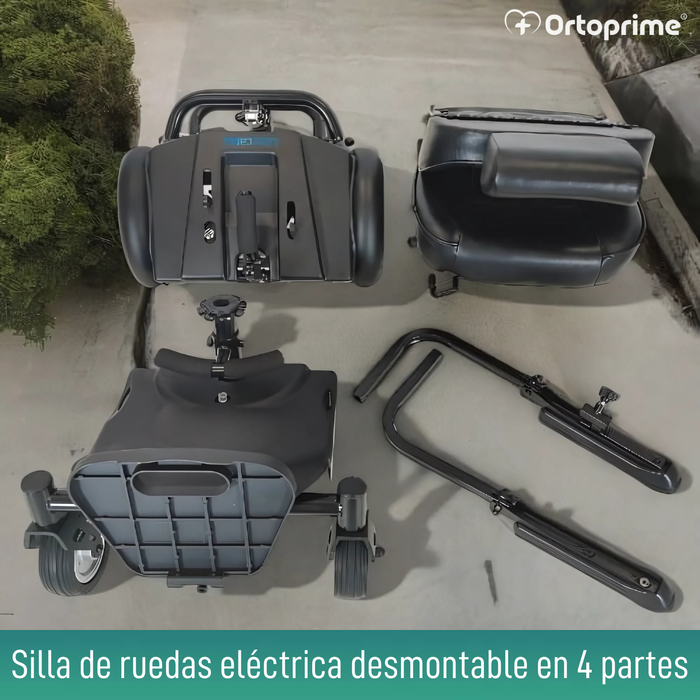 Silla de Ruedas Eléctrica Desmontable con Joystick Digital