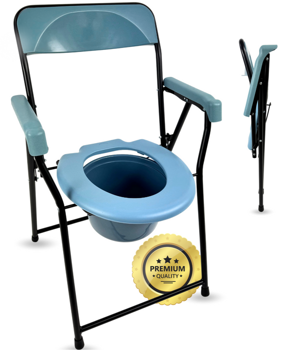 Silla WC Plegable Personas Mayores | Inodoro Portátil Adultos