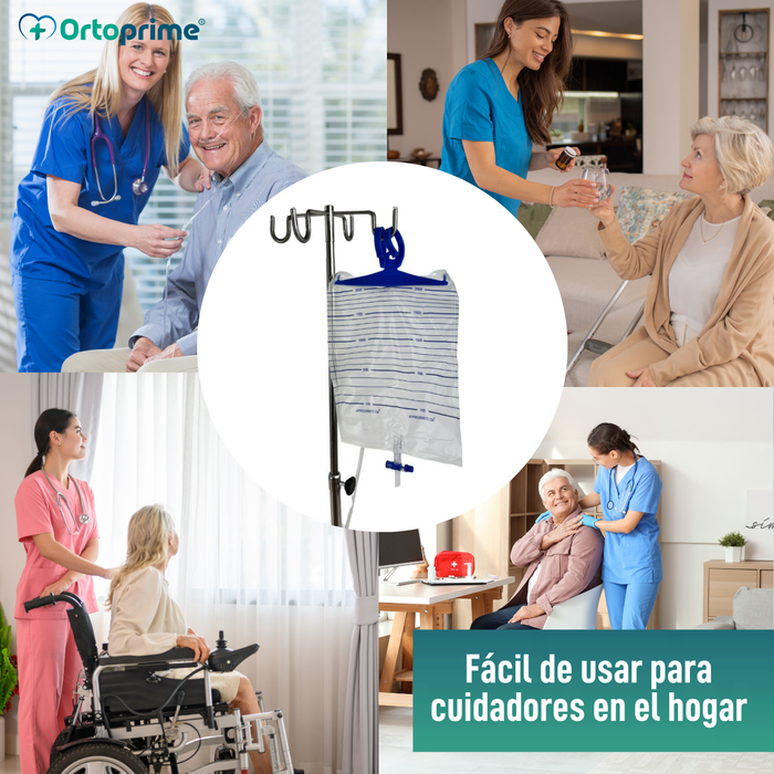 Porta Suero Hospitalario Portátil Profesional y Domiciliario