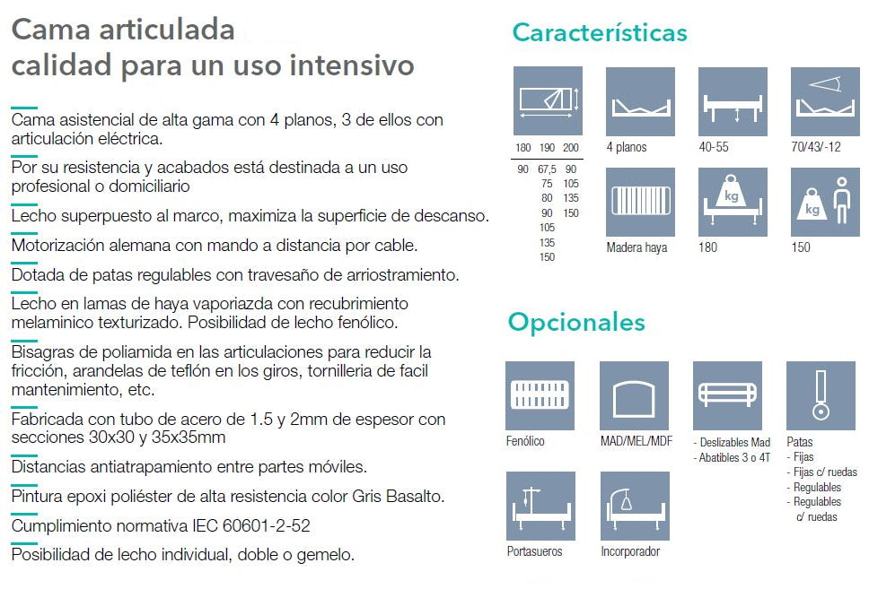 Cama Articulada Eléctrica | EcoPlus Pack