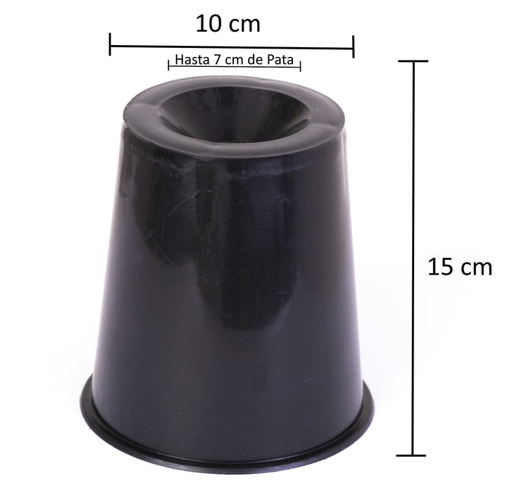 Elevadores Cónicos Muebles y Camas Pack 4 Unidades