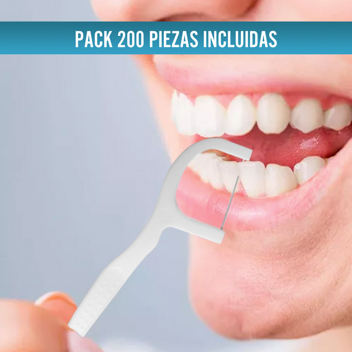 Arcos Dentales con Mango Hilo Dental Pack 200