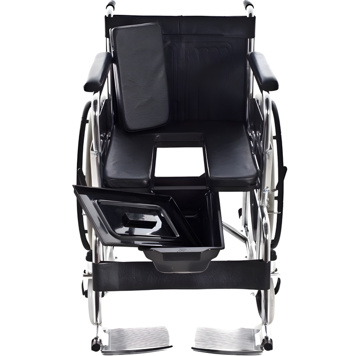 Silla de Ruedas con Asiento WC acolchado