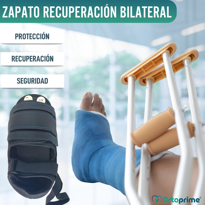 Zapato Recuperación Post-Operatorio Talo Abierto | Cierre Velcro