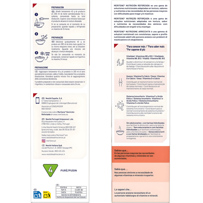 Meritene Cereales con Proteínas para 13 raciones | Multifruta