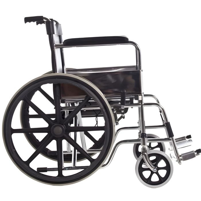 Silla de Ruedas con Asiento WC acolchado