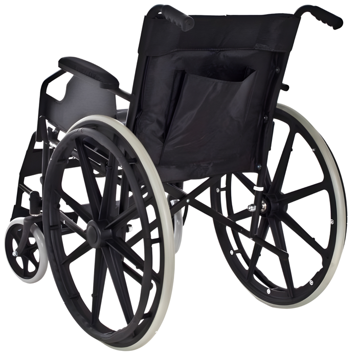 Silla de Ruedas Plegable de Acero Autopropulsable Care+