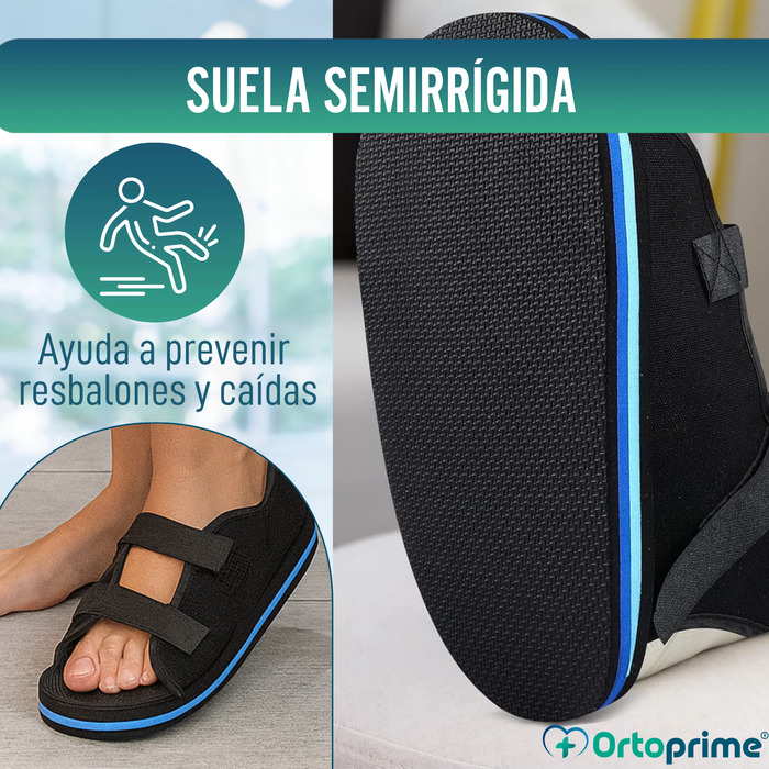 Zapato Postoperatorio Bilateral | Calzado Ortopédico Suela Semirrígida