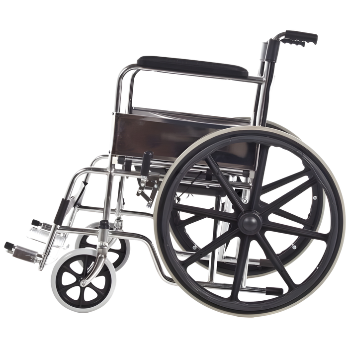 Silla de Ruedas con Asiento WC acolchado