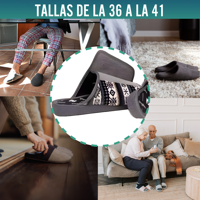 Zapatilla de Estar en Casa Esquimal con Velcro