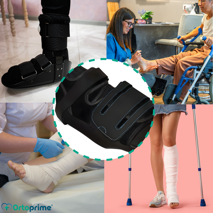 Zapato Recuperación Post-Operatorio Talo Abierto | Cierre Velcro