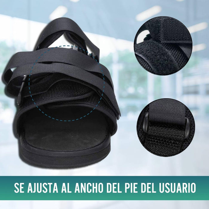 Zapato Postquirúrgico Bilateral Ajustable con Velcro | 3 Tallas