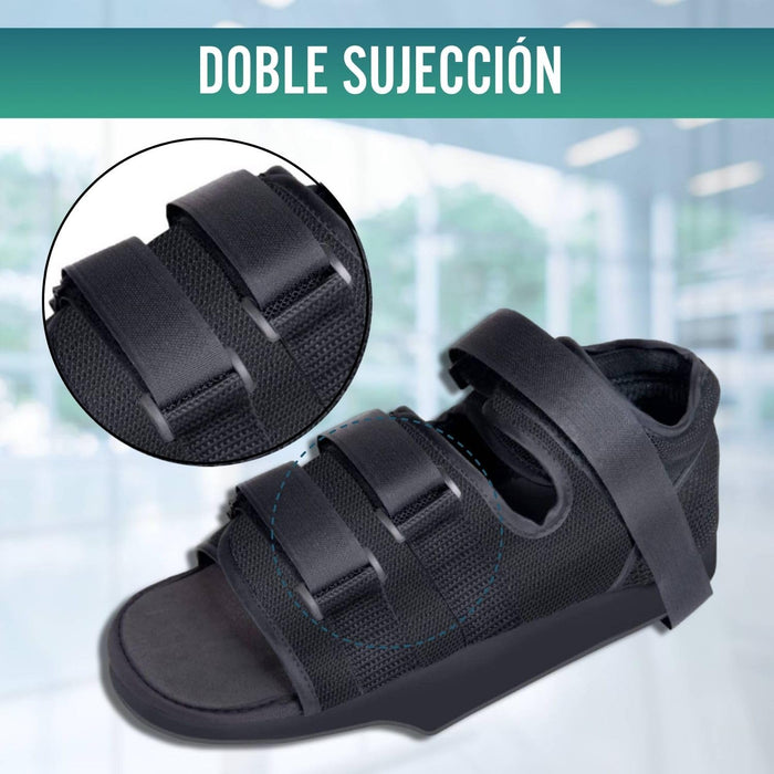 Zapato Postquirúrgico Bilateral Ajustable con Velcro | 3 Tallas