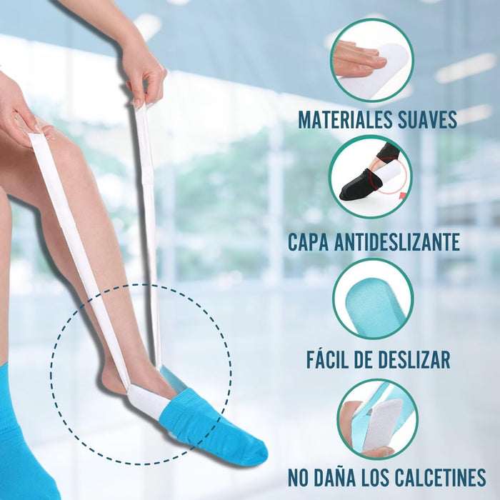 Calzador de Calcetines y Medias Comprensión Flexible