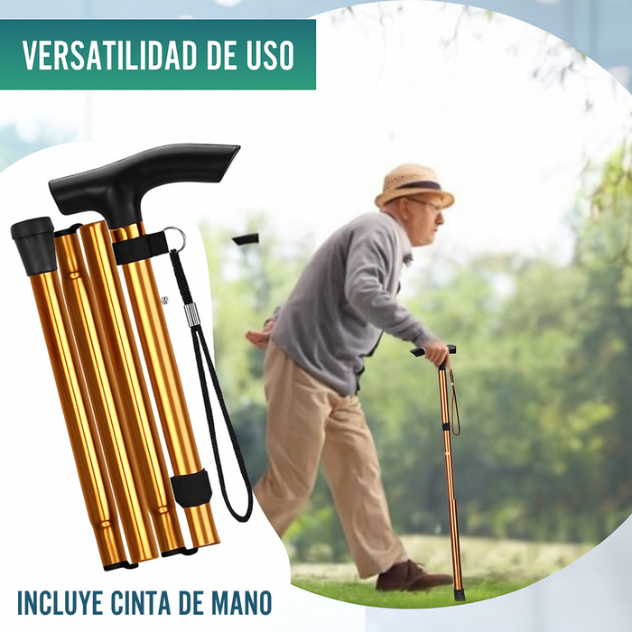 Bastón Extensible de Aluminio | Bastón Plegable Cobre