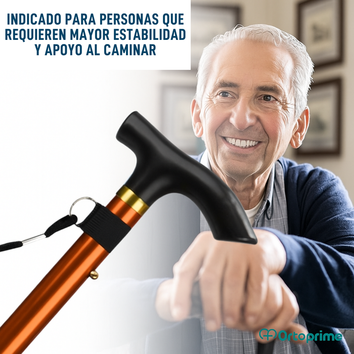 Bastón Extensible de Aluminio | Bastón Plegable Cobre