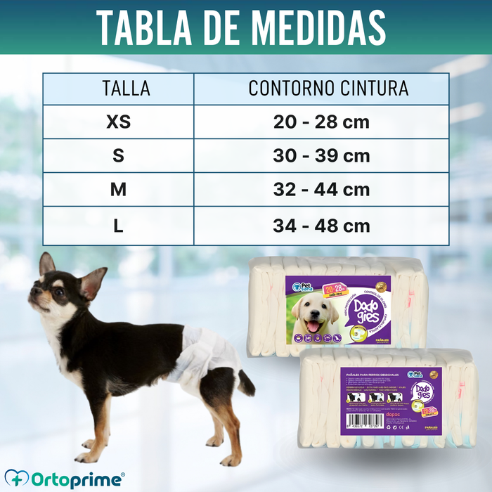 Pañales Caninos para Hembras y Cachorros | Máxima Absorción