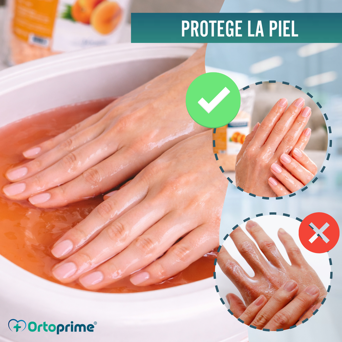 Pack Parafina de Rehabilitación Manos y Pies 3000ml | Melocotón