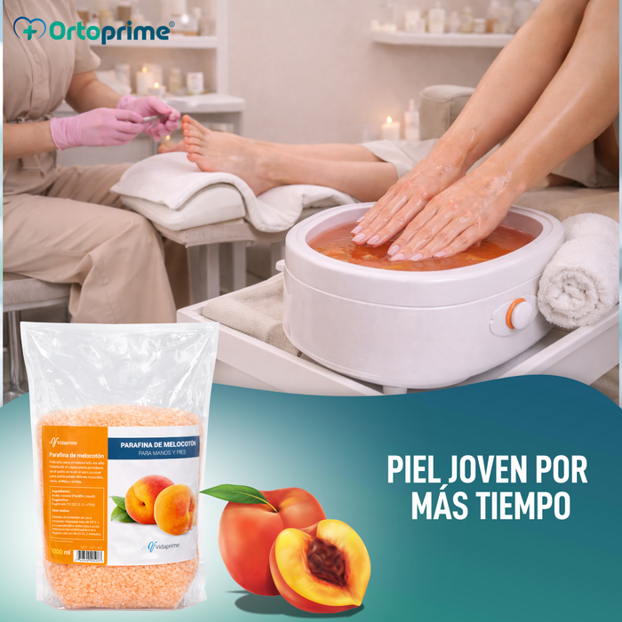 Pack Parafina de Rehabilitación Manos y Pies 3000ml | Melocotón