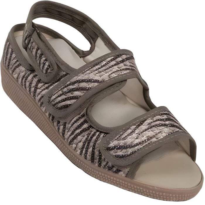 Sandalias de Verano Ajustables con Velcro | Animal Print