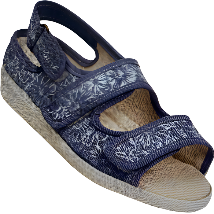 Sandalias de Verano Mujer | Estampado Flores y Cierre Velcro