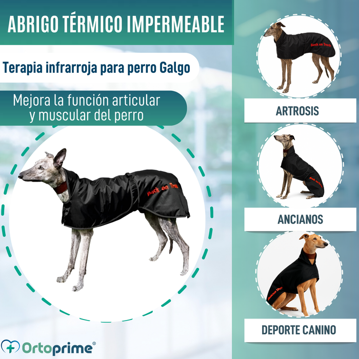 Abrigo Térmico Impermeable para Perro Galgo | 2 Tallas