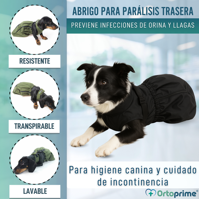 Abrigo de Nylon para Perros con Movilidad Reducida | 6 Tallas