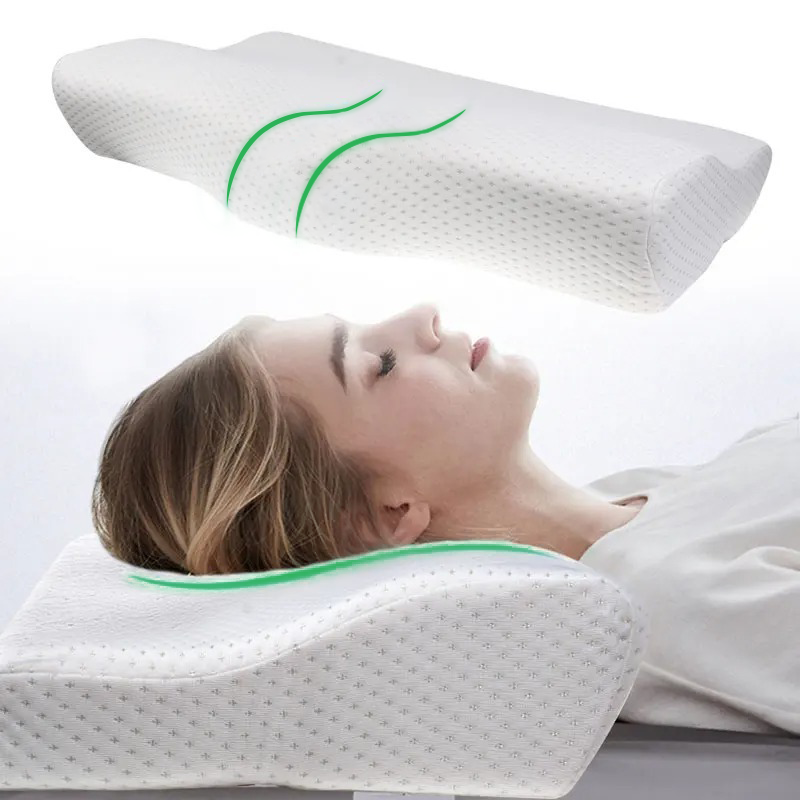 Almohada Cervical Ergonómica Viscoelástica Descanso Reparador