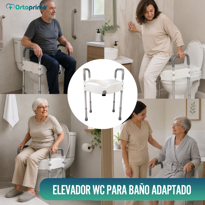 Elevador WC 12cm con patas | Universal
