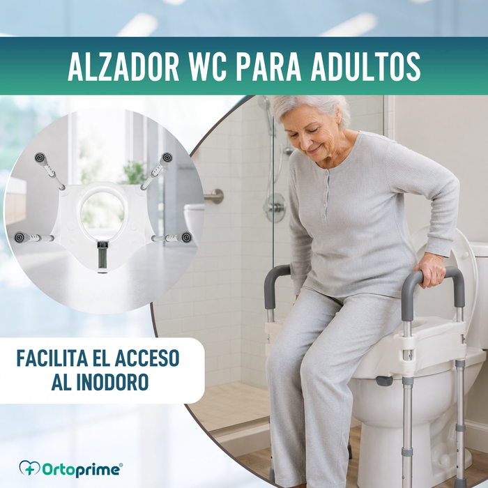 Elevador WC 12cm con patas | Universal