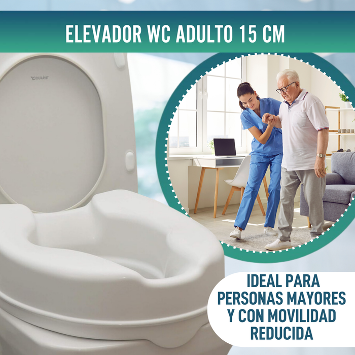 Elevador WC Adultos 15 cm | Alzador wc Universal