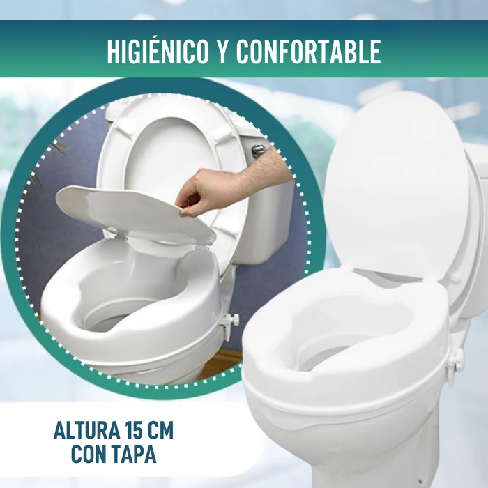 Elevador WC Adultos 15 cm | Alzador wc Universal