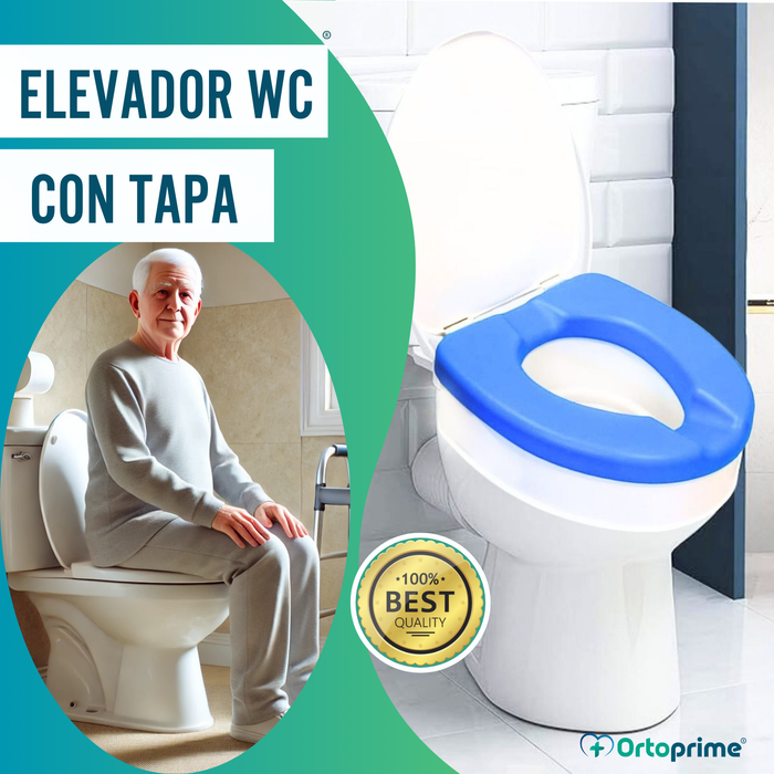 Elevador WC Adulto 10 cm Acolchado | Alzador WC Universal