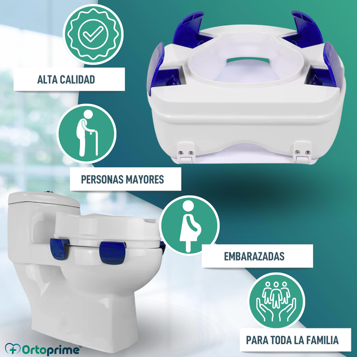 Elevador WC Clip Con Tapa 11 cm
