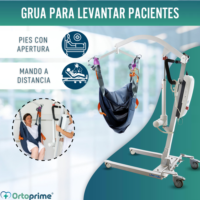 Grúa Eléctrica para el Traslado de Pacientes | Sin Arnés