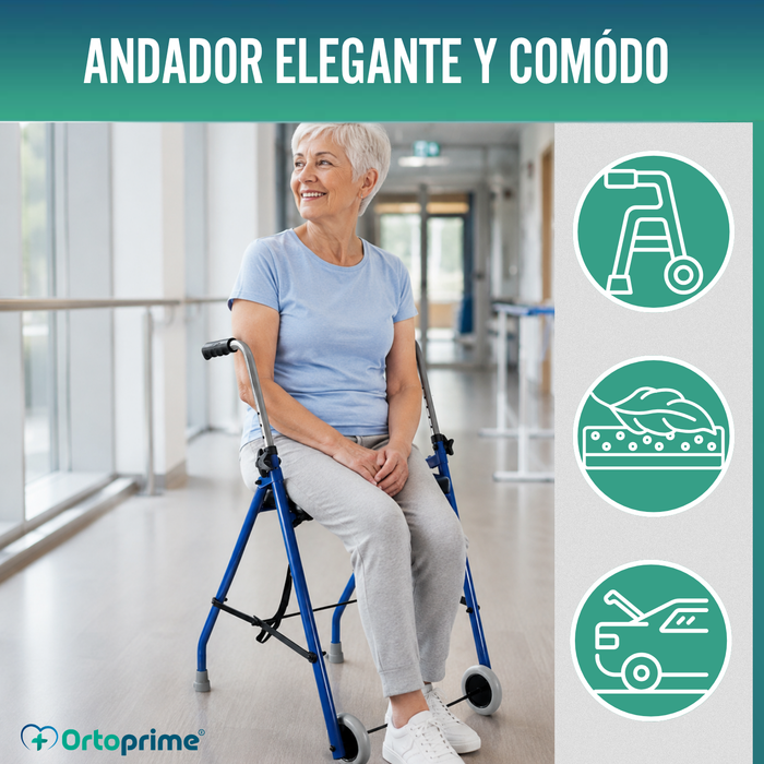 Andador para Ancianos 2 Ruedas | Andadores Adultos Plegables