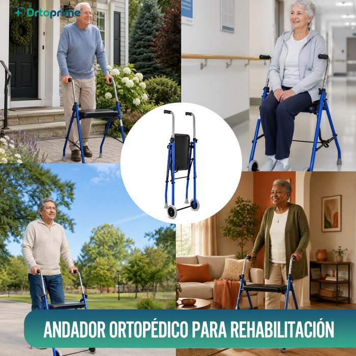 Andador para Ancianos 2 Ruedas | Andadores Adultos Plegables