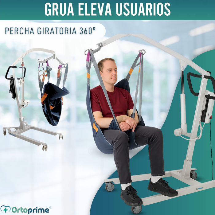 Grúa Eléctrica para el Traslado de Pacientes | Sin Arnés