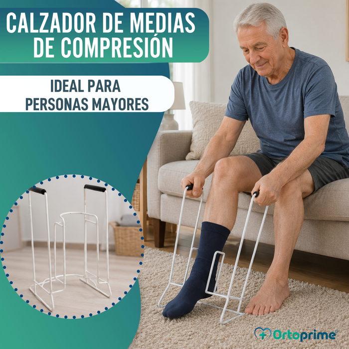 Calzador de Medias y Calcetines de Comprensión | Ayudas para Vestirse