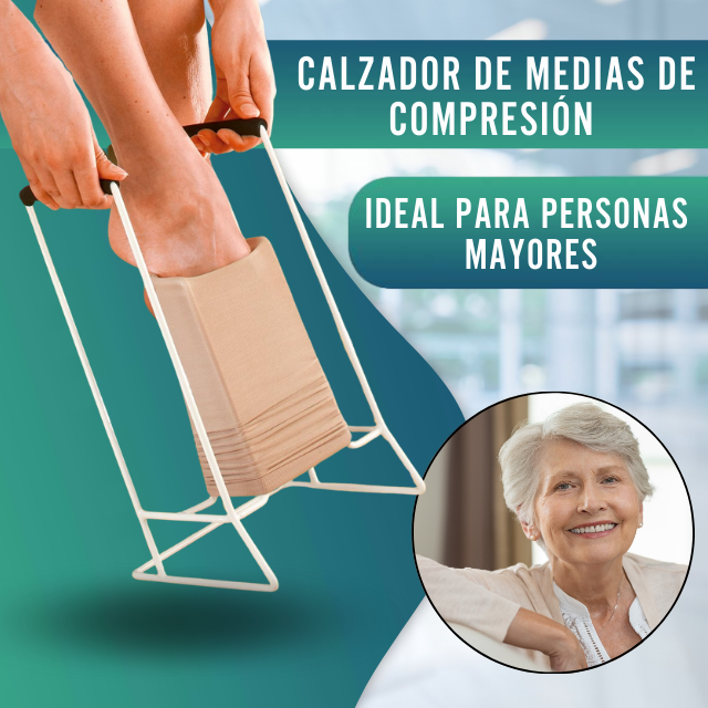 Calzador de Medias y Calcetines de Comprensión | Ayudas para Vestirse