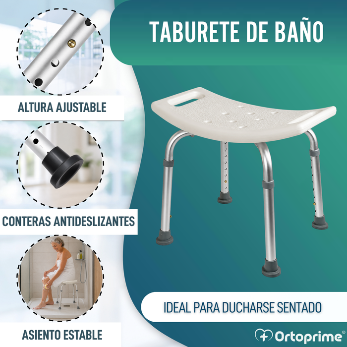 Taburete de Baño Antideslizante