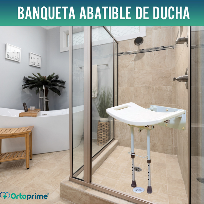 Taburete Abatible de Pared para Duchas | 2 Variantes